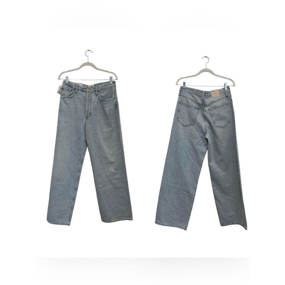 NWT AGOLDE Low Slung Baggy Jeans in “Fragment” light wash - Picture 8 of 11